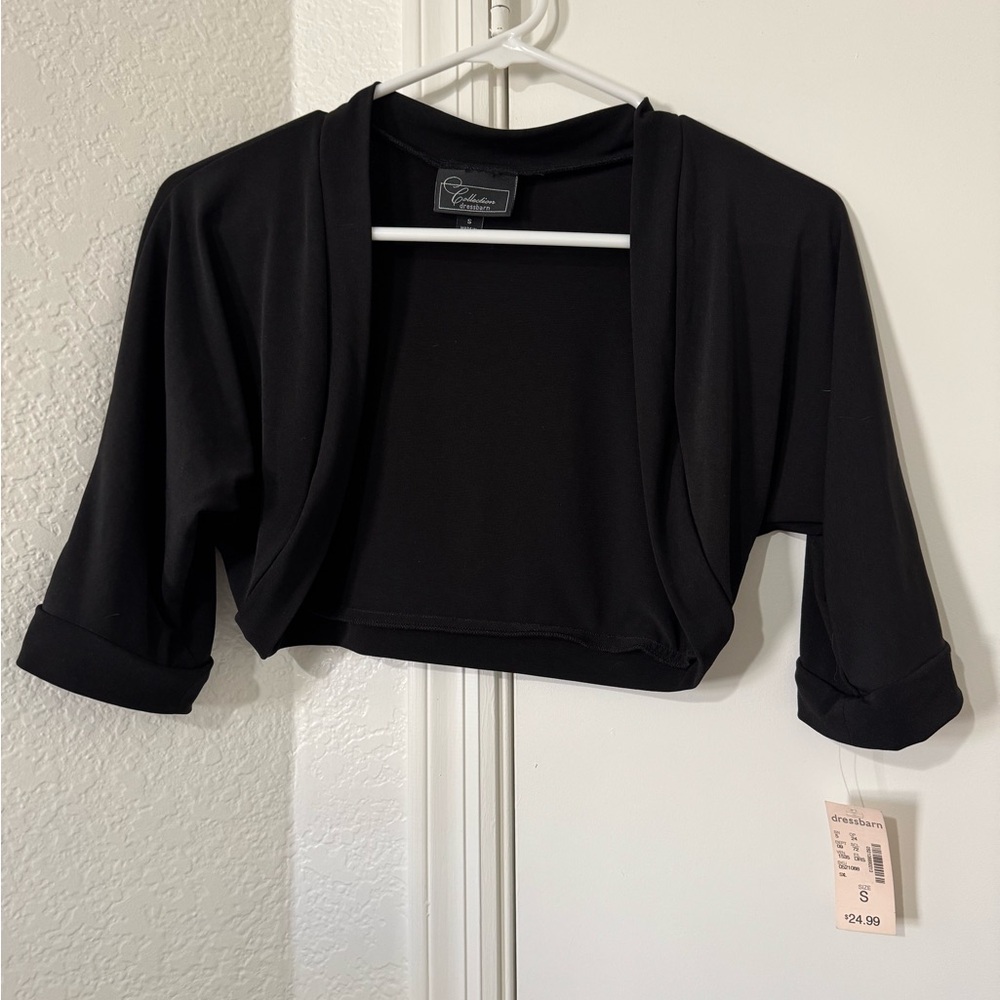 Black Cropped Cardigan by George